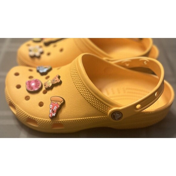 CROCS Justin Bieber DREW HOUSE Yellow Clog NEW Mens Size 7 Women’s 9